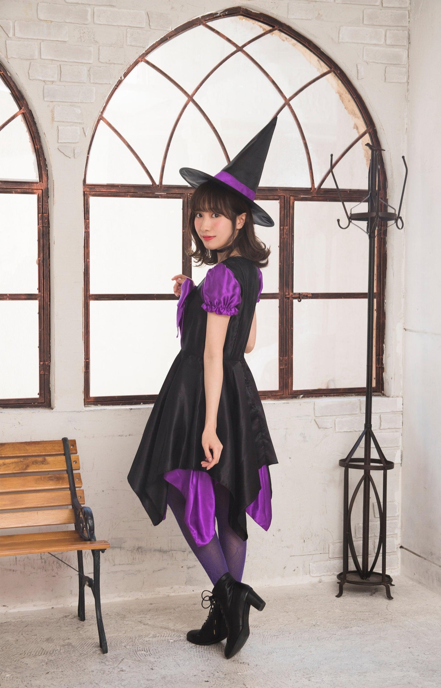 コスプレ ハロウィン 魔女 ウィッチ デコリボンウィッチ レディース フリーサイズ オレンジ/パープル 【クリアストーン】 - clearstone(クリアストーン)公式オンラインストア