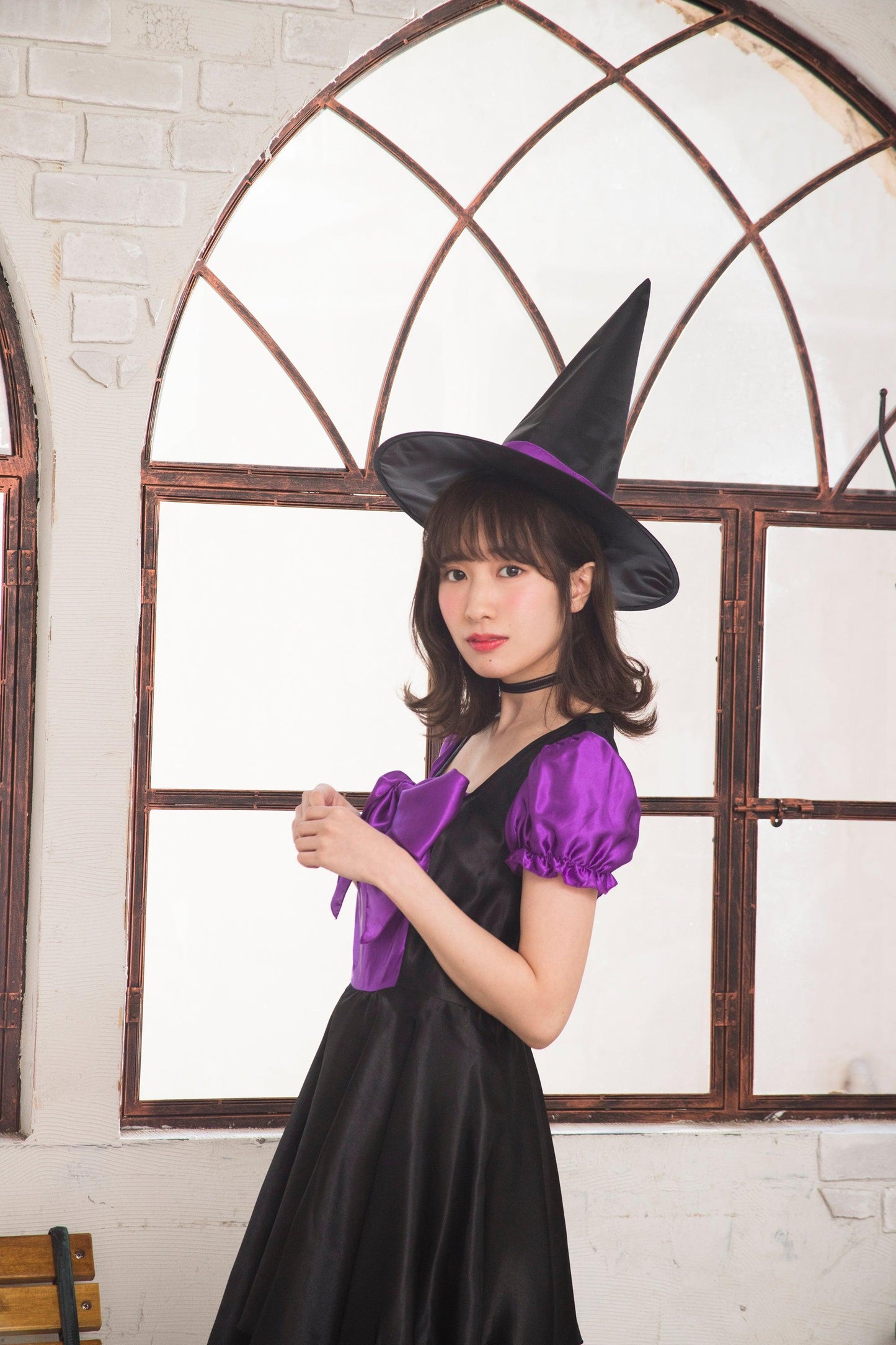 コスプレ ハロウィン 魔女 ウィッチ デコリボンウィッチ レディース フリーサイズ オレンジ/パープル 【クリアストーン】 - clearstone(クリアストーン)公式オンラインストア