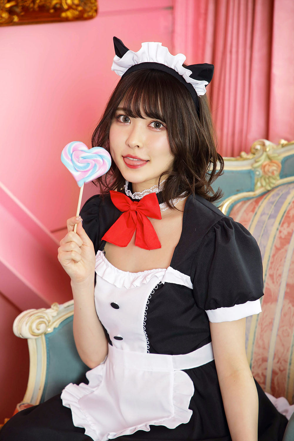 コスプレ メイド トキメキグラフィティ ネコミミメイド レディース フリーサイズ  ブラック【クリアストーン】