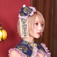 《篠崎こころちゃん着用》[New] コスプレ ハロウィン 和風 ハイカラニズム キョンシー レディース フリーサイズ パープル【クリアストーン】♡