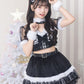 ※今期完売※《JamsCollection着用》コスプレ ねこ サンタ クリスマス リリパレ ルナキャット レディース フリーサイズ ブラック【クリアストーン】♡