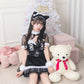 ※今期完売※《JamsCollection着用》コスプレ ねこ サンタ クリスマス リリパレ ルナキャット レディース フリーサイズ ブラック【クリアストーン】♡