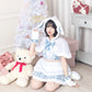※今期完売※[New]《JamsCollection着用》コスプレ うさぎ クリスマス リリパレ スノーラビット レディース フリーサイズ ピンク/ブルー【クリアストーン】♡