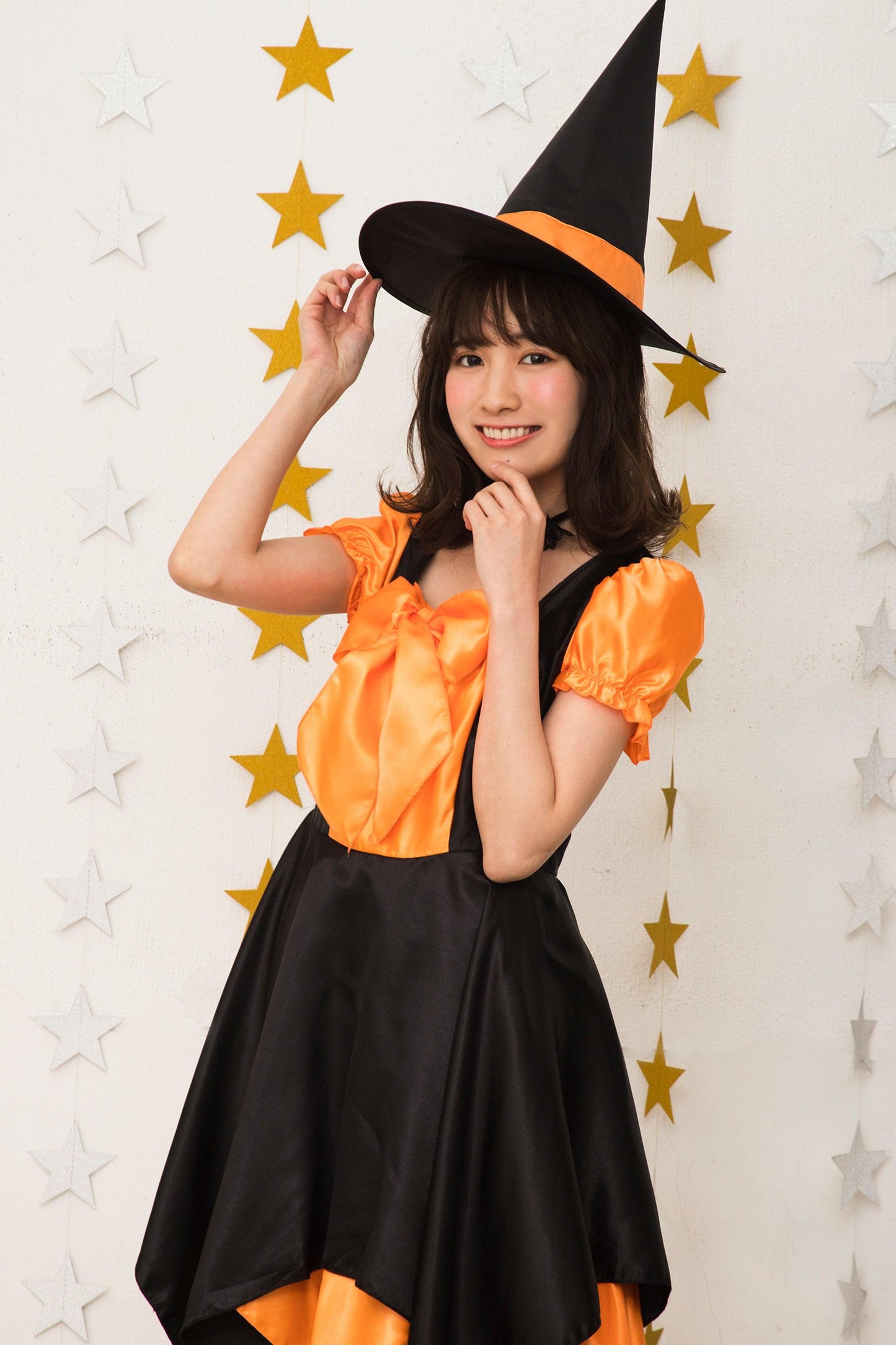 コスプレ ハロウィン 魔女 ウィッチ デコリボンウィッチ レディース フリーサイズ オレンジ/パープル 【クリアストーン】 - clearstone(クリアストーン)公式オンラインストア